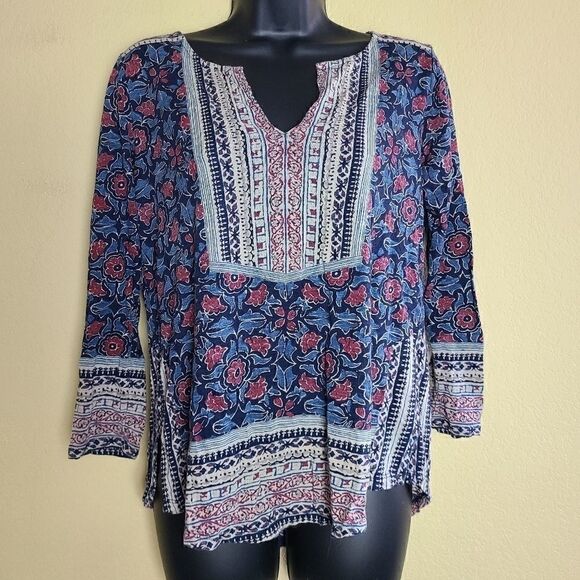 Lucky Brand Long Sleeve Top - Picture 1 of 7